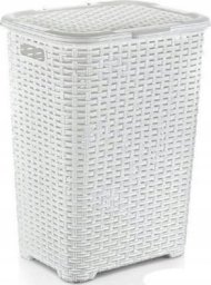 Katex Kosz na biel.RATTAN 60l-biały 435x337x602 mm