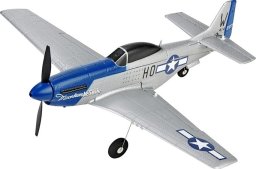 Samolot zdalnie sterowany TopRcHobby TOP RC Hobby Mini Mustang P51D z systemem stabilizacji TOP-Gyro 450MM RTF - Niebiesko srebrny - top097B01