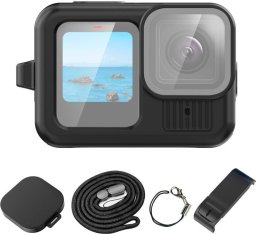 Puluz Zestaw Futerał Etui Obudowa Osłona Dekielek Klapka Pas GoPro HERO 13 BLACK / PU949B