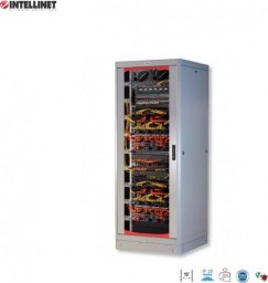 Szafa Intellinet Network Solutions Szafa stojąca, zmontowana Intellinet 42U, 600x800, Rack 19'', szklane drzwi, szara