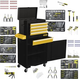 Wózek narzędziowy WMC TOOLS Szafka narzędz. wózek warsztatowy 253el.