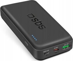 Powerbank SBS Mobile Powerbank SBS TTBB20000PD20K 20000 mAh 20W PD USB-C, USB-A, Micro-USB - czarny
