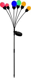 Saska Garden LAMPA SOLARNA TAŃCZĄCE NA WIETRZE KULECZKI KOLOROWE 6 LED 75CM XXL