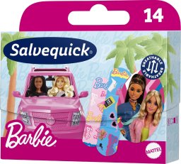 Orkla SALVEQUICK Plastry opatrunkowe dla dzieci - Barbie 1 op.-14 sztuk