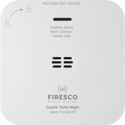 Inne Czujnik czadu Firesco FCO-850 WF bateryjny Wifi Tuya
