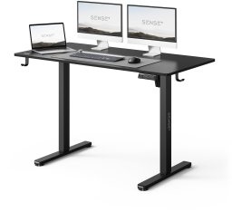Biurko SENSE7 NOJO LIGHT Czarne 120 cmx60 cm
