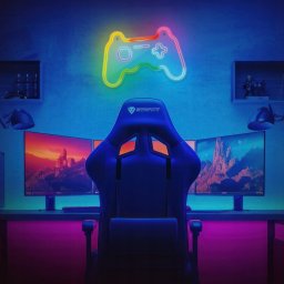 Neon dekoracyjny LED RGB Plexi GAMEPAD + pilot FLRNE04 Forever Light