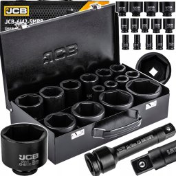 JCB Zestaw nasadek udarowych głębokich 3/4" 14el. (6-kątnych) (17-65mm)