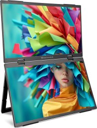 Monitor Medialove Przenośny podwójny monitor 15,6 Full HD składany