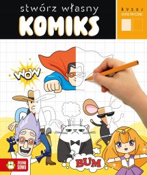 Zielona Sowa Rysuj symetrycznie Stwórz własny komiks 96197
