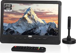 August Przenośny telewizor HD 10"odtwarzacz DVD DA383-DVB-T2 Mini LCD TV