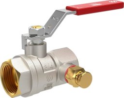 Arco Zawór kulowy do wody 1/2GW SENA VA30 ze spustem i odpowietrznikiem dźwignia Inox