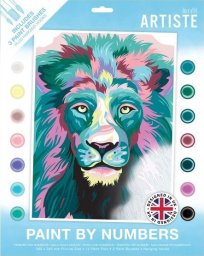 DP Craft DUŻY ZESTAW DO MALOWANIA PO NUMERACH - ARTISTE - CURAGEOUS LION