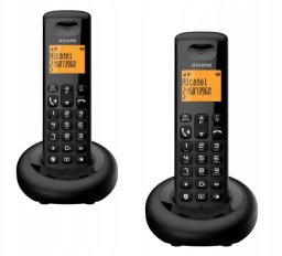 Telefon stacjonarny Alcatel ALCATEL E260 DUO BLACK - TELEFON DECT