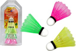 LeanToys Zestaw Lotki Do Badmintona 3szt Klasyczne Kolorowe LEAN TOYS