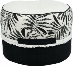 Beliani Bawełniana pufa ZIANA, Ø 40 cm