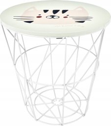 Home Styling Collection Stolik dziecięcy z funkcją schowka, Ø 30 cm
