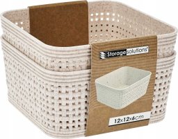 Storage Solutions Plastikowe koszyki do organizacji, 12 x 12 x 6 cm, 2 szt.