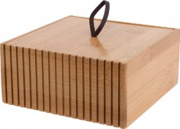 Bathroom Solutions Bambusowy organizer do łazienki, 15 x 15 x 7 cm
