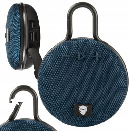 Głośnik T&G GŁOŚNIK BLUETOOTH MAŁY OKRĄGŁY TG112 NIEBIESKI