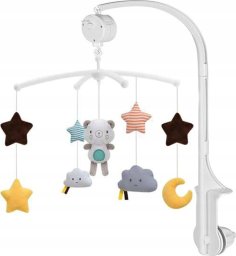 EURObaby KARUZELA Z PLUSZAKAMI BIAŁA TOY-10