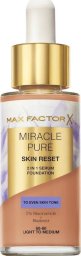 MAX FACTOR Miracle Pure 2w1 Skin Reset pielęgnujący podkład z serum o wegańskiej formule 60-80 Light to Medium 30ml