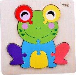 Jokomisiada Żabka Puzzle drewniane Edukacyjna układanka dla dziecka ZA5371