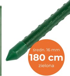 UN TYCZKA METALOWA POKRYTA PE 16MM*1800MM