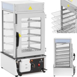 Royal Catering Parowar parowiec do pierogów 5 rusztów 30-110C 37 l 1250 W Parowar parowiec do pierogów 5 rusztów 30-110C 37 l 1250 W