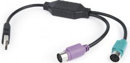 Adapter USB Gembird USB-A - PS/2 x2 Czarny (UAPS12-BK)