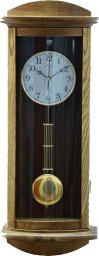 JVD Zegar ścienny JVD NR24020.78 drewniany z kurantaki 68 cm .