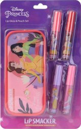 Lip Smacker Disney Princess Lip Gloss & Pouch błyszczyki do ust 4x6ml + kosmetyczka