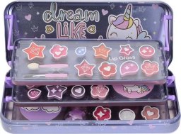 Lip Smacker Unicorn Makeup Case Triple Layer Beauty Tin zestaw kosmetyków do makijażu dla dzieci
