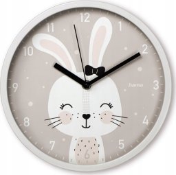 Hama ZEGAR ŚCIENNY DZIECIĘCY MAUI LOVELY BUNNY 25 cm