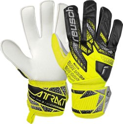 Rękawice bramkarskie Reusch Attrakt Solid żółto-czarne 5570515 2014 8,5