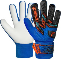 Reusch Rękawice bramkarskie Reusch Attrakt Starter Solid Junior niebiesko-czarne 5572514 4467 8