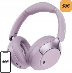 Słuchawki QCY Bezprzewodowe słuchawki nauszne H3 pro ANC Bluetooth 5.4 LDAC/AAC/SBC (fioletowe)