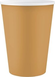 GoDan Kubeczki pap. jednokolorowe złote 250ml 6szt