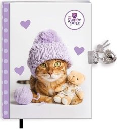 Beniamin Pamiętnik z zakładką i kłódką The sweet pets Kot