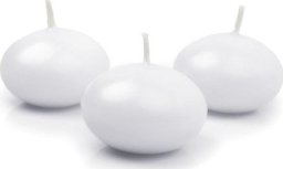 Bolsius Świeca pływająca Dysk biała 5cm 10szt
