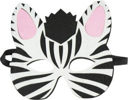 Arpex Filcowa maska zwierzątka - zebra