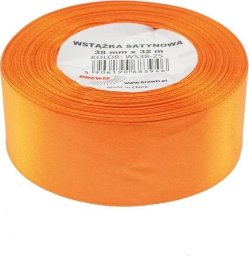 BREWIS Wstążka satynowa pomarańczowa 38mmx32m