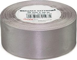 BREWIS Wstążka satynowa srebrna 38mmx32m