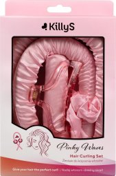 KillyS Pinky Waves wałek do kręcenia włosów ze scrunchie i klamrą