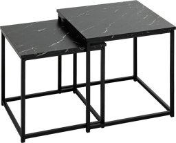 vidaXL Stolik kawowy 2 szt. 40x37,5 cm MARMORIS