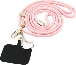 HelloKitty Hello Kitty Patch & Kitty Head Charm Universal Phone Lanyard Pink