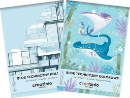 TOP-2000 Blok techniczny kolorowy A4/10K Creatinio (20szt)