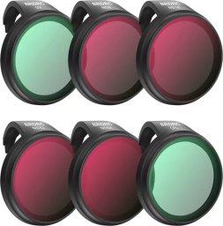 BRDRC ZESTAW 6 FILTRÓW BRDRC DO DRONA  DJI NEO - SZARE ND8, ND16, ND32, ND64, POLARYZACYJNE CPL, ULTRAFIOLETOWY MCUV