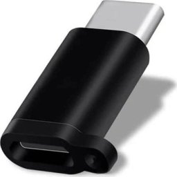 Adapter USB Mocco USB-C - MicroUSB Czarny  (4752168086292)