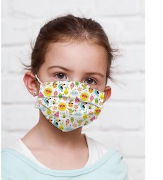 Maska antysmogowa Mocco Pineapple Child Cotton Face Mask Multiple Use 15x25 cm